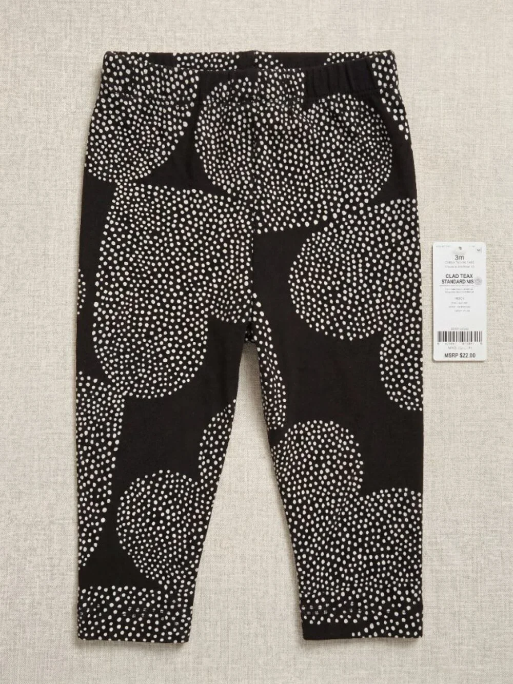 NWT Carter's Baby Girl 2-Piece Bodysuit & Pant Set – Black & white